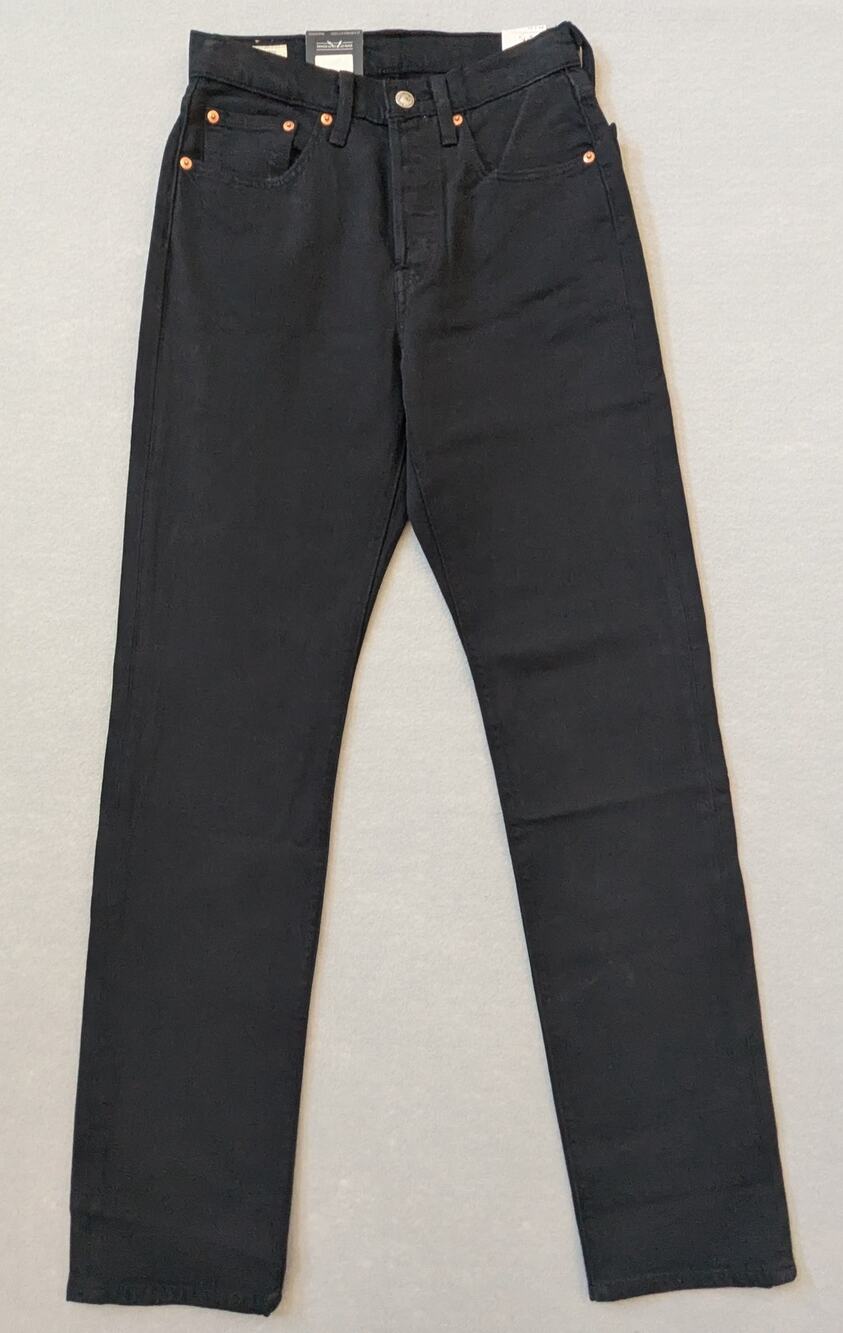 NWT Levi's Premium 501 Original Fit Women's Jeans Black W26 L32